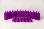 Mini gyertya 20 db/cs - Lila