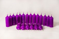 Mini gyertya 20 db/cs - Lila