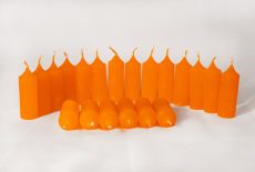 Mini gyertya 20 db/cs - Narancs