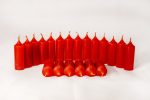 Mini gyertya 20 db/cs - Piros